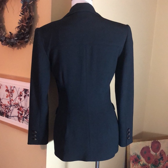 Vintage EXPRESSIONS Size 4 Field Military Inspired Blazer Detailed buttons USA - Picture 5 of 13